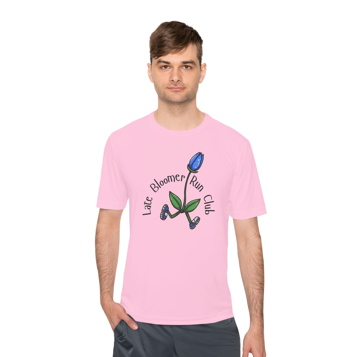 PT With JT - Late Bloomer Run Club Unisex Moisture Wicking Tee