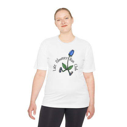 PT With JT - Washington State Late Bloomer Run Club Unisex Moisture Wicking Tee