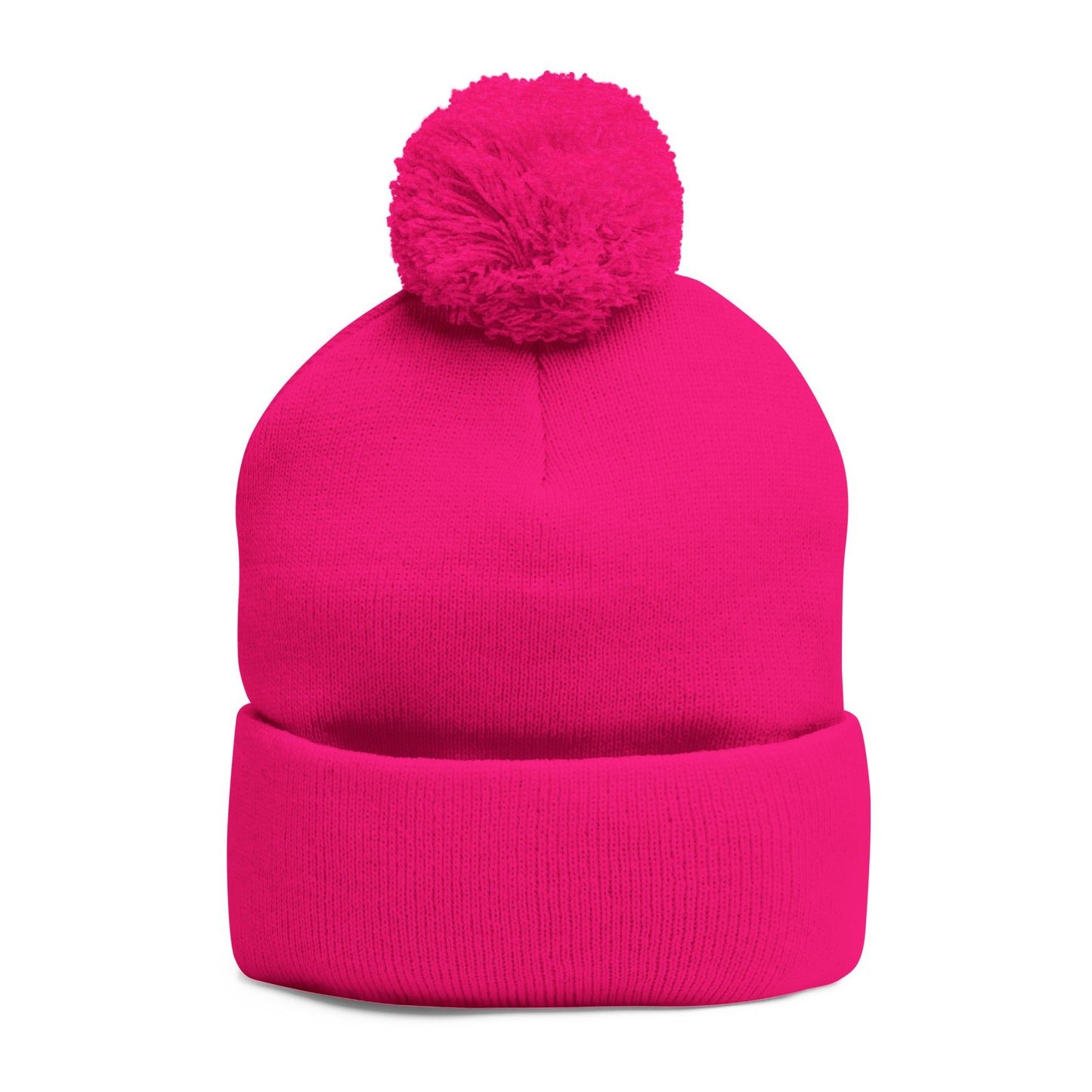 Pom-Pom Knit Cap (Embroidery)