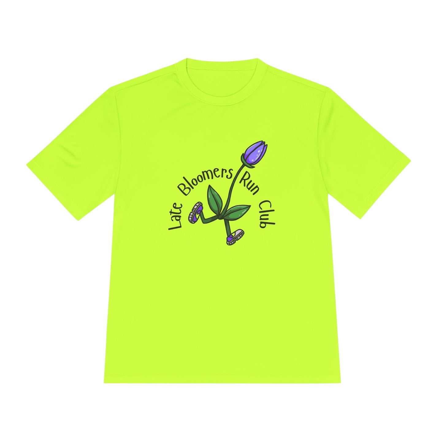 PTJT Late Bloomers Run Club Unisex Moisture Wicking Tee