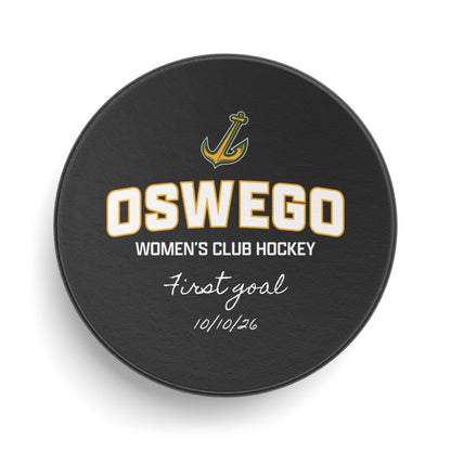 Oswego Women's Club Hockey Milestone Puck