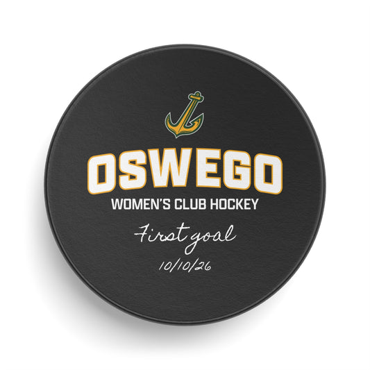 Oswego Women's Club Hockey Milestone Puck