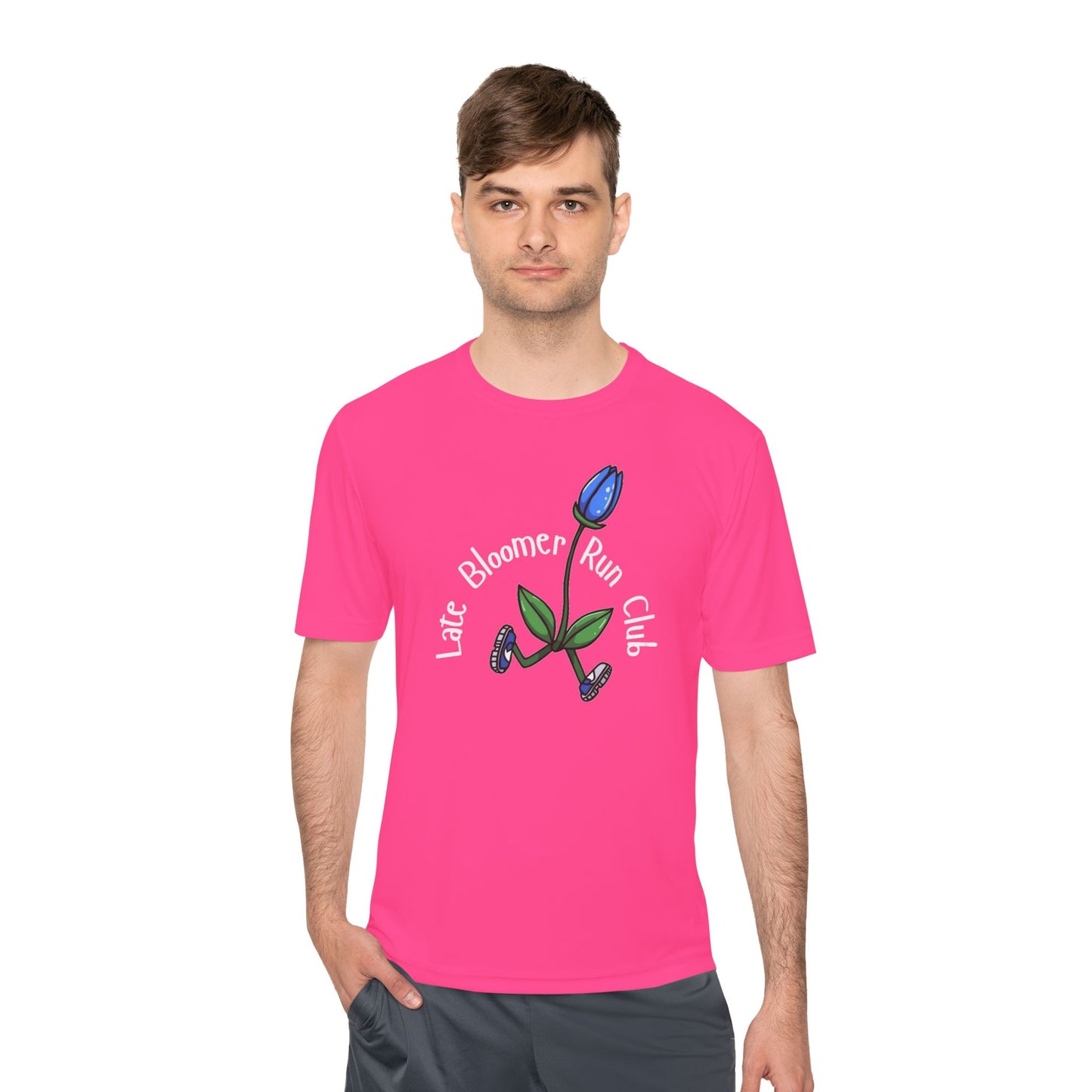 PT With JT - Washington State Late Bloomer Run Club Unisex Moisture Wicking Tee