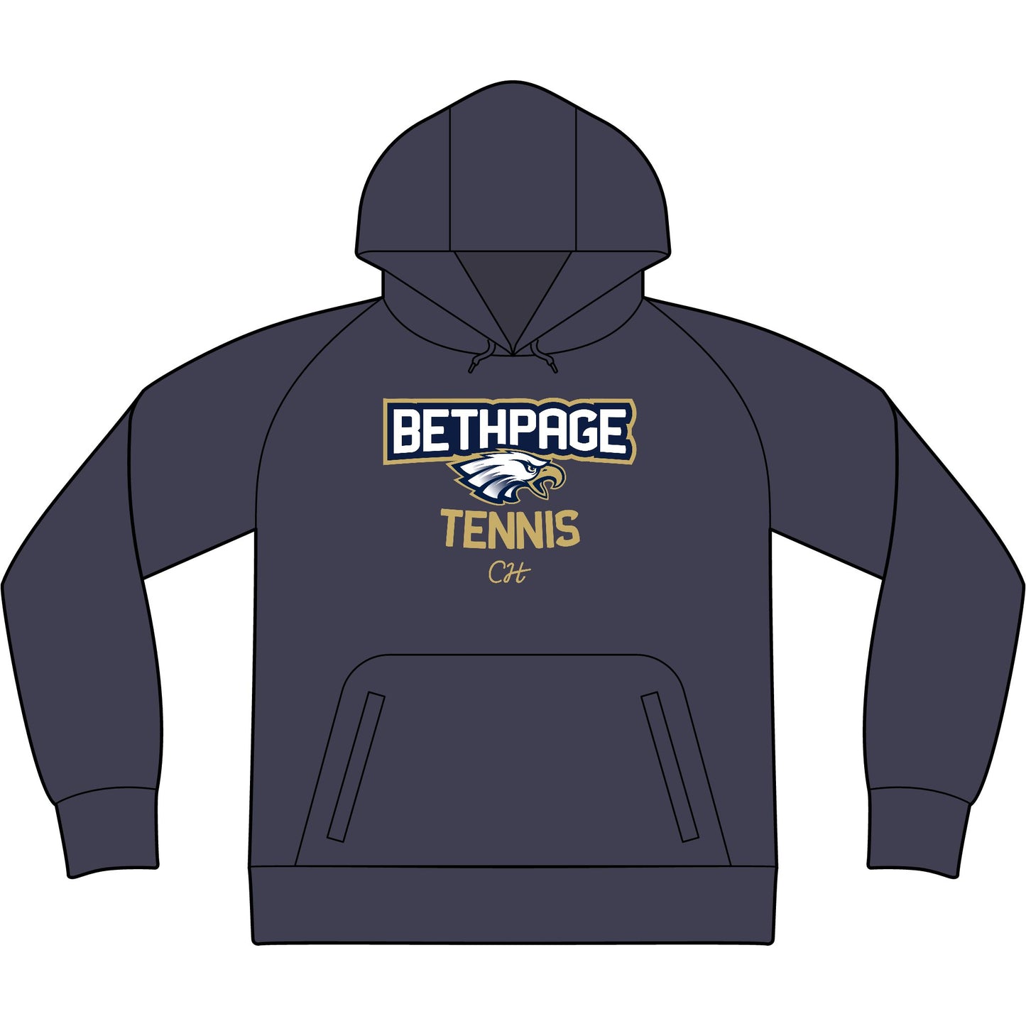 Bethpage Tennis Tech Fleece Hooded Sweatshirt - Arch