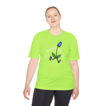 PT With JT - Washington State Late Bloomer Run Club Unisex Moisture Wicking Tee