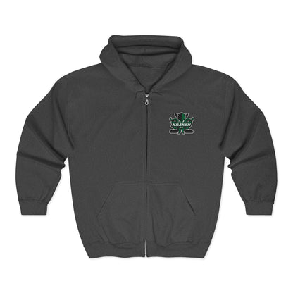 Kraken Heavy Blend™ Full Zip Hooded Sweatshirt