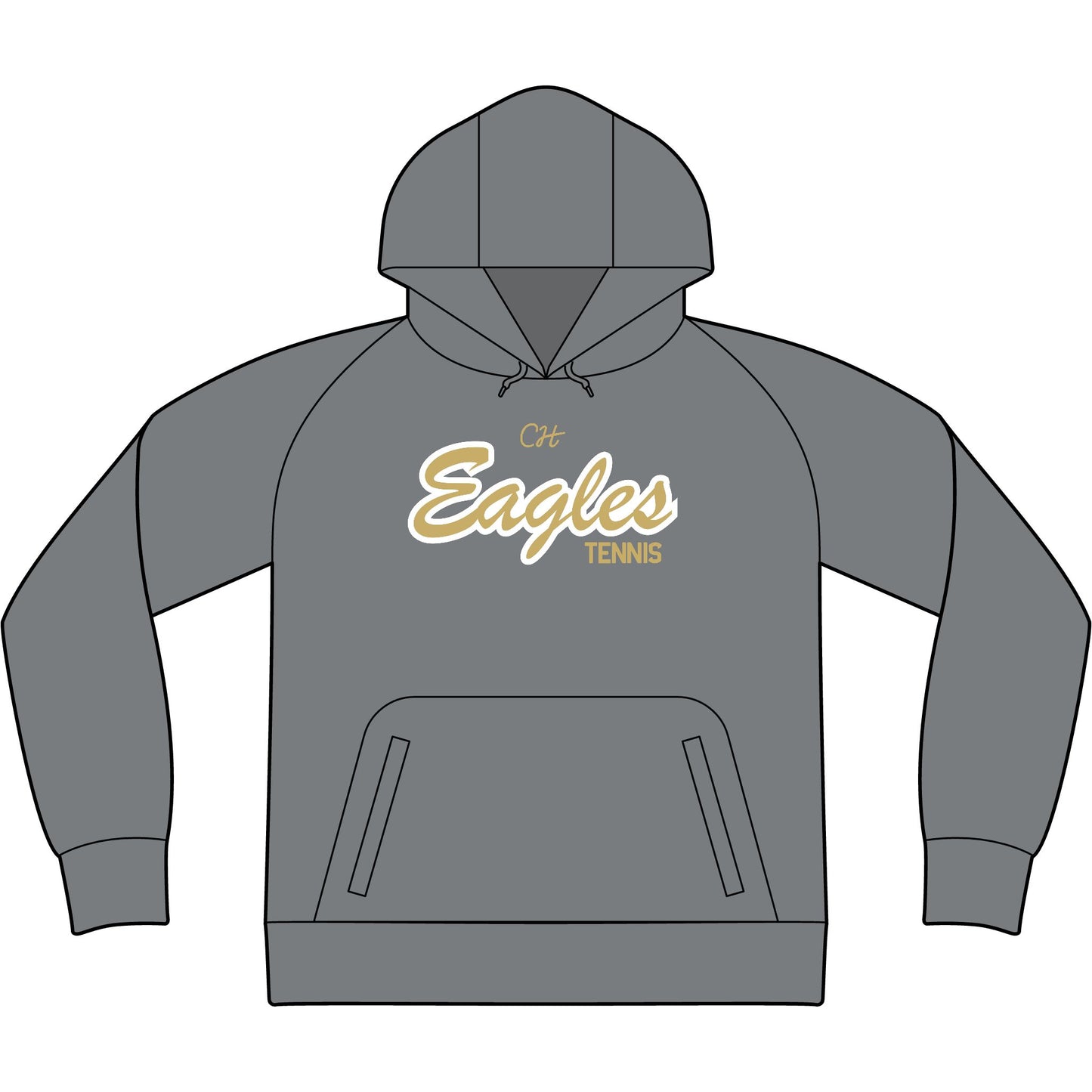 Bethpage Tennis Tech Fleece Hooded Sweatshirt - Script