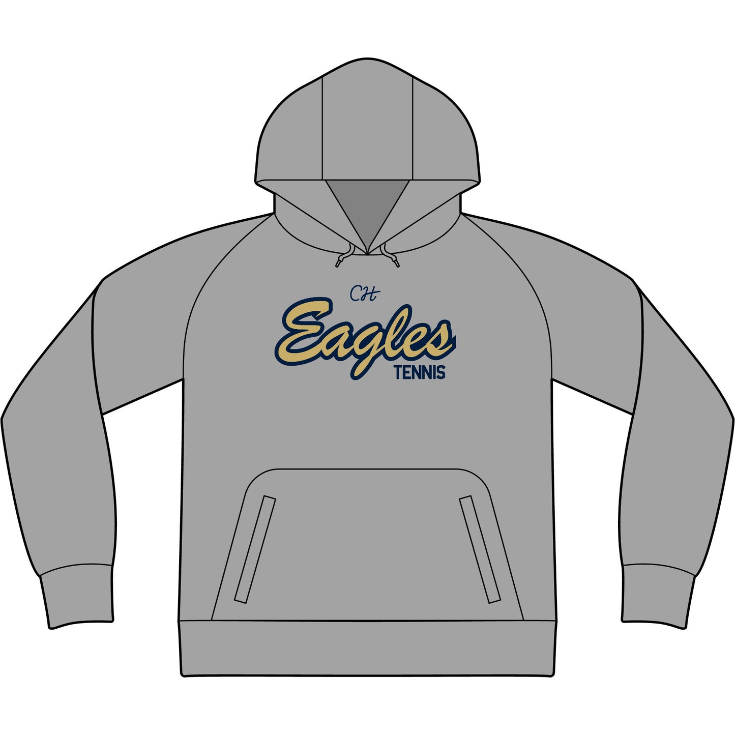 Bethpage Tennis Tech Fleece Hooded Sweatshirt - Script