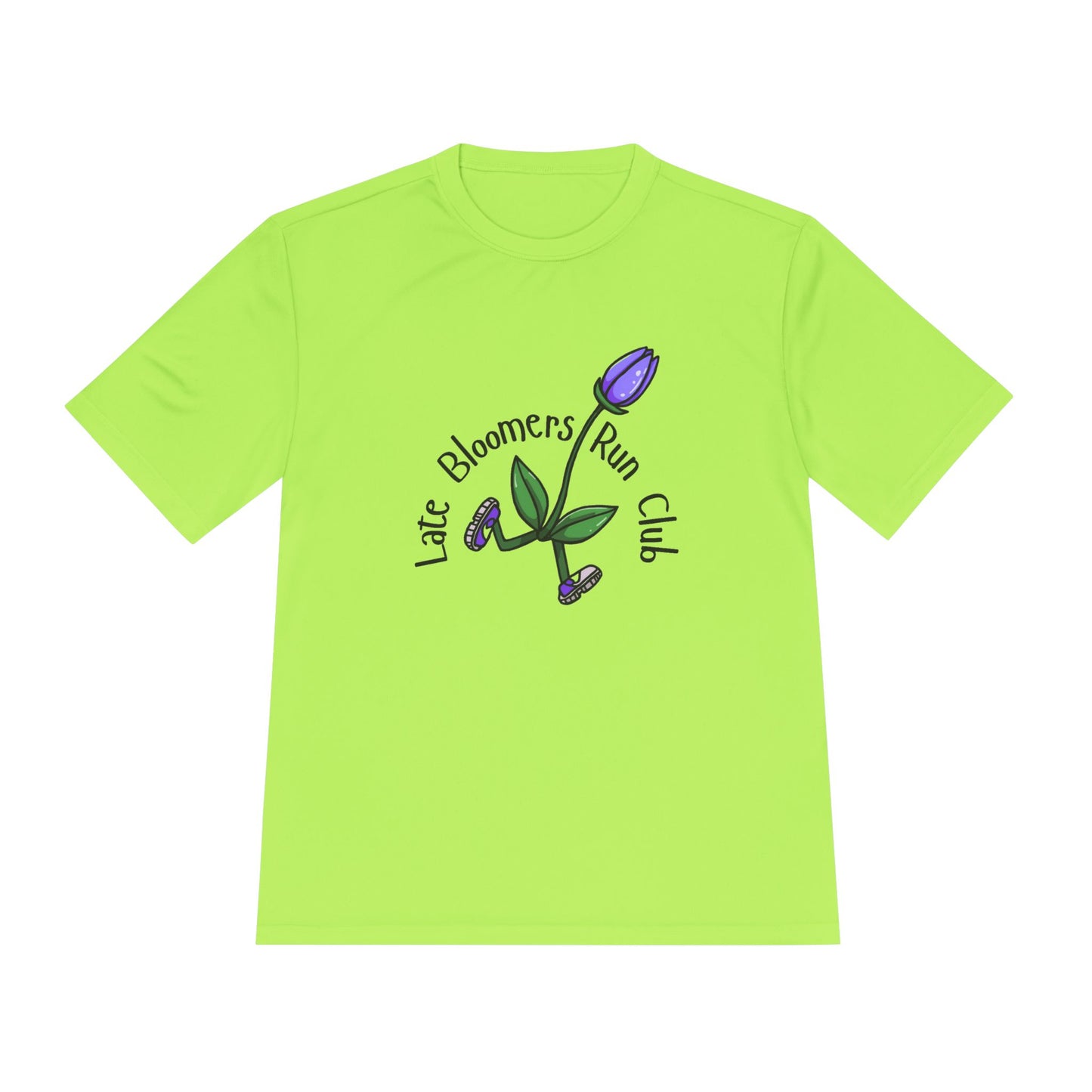 PTJT Late Bloomers Run Club Unisex Moisture Wicking Tee
