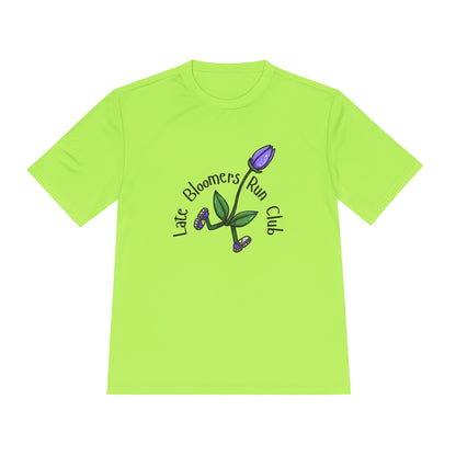 PTJT Late Bloomers Run Club Unisex Moisture Wicking Tee