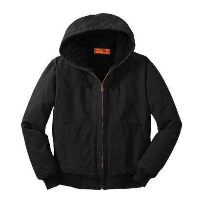 CornerStone® Men's Duck Cloth Hooded Work Jacket (Embroidery)