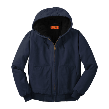 CornerStone® Men's Duck Cloth Hooded Work Jacket (Embroidery)