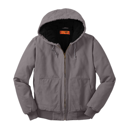 CornerStone® Men's Duck Cloth Hooded Work Jacket (Embroidery)