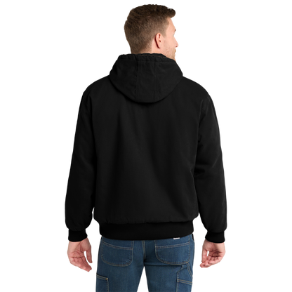 CornerStone® Men's Duck Cloth Hooded Work Jacket (Embroidery)