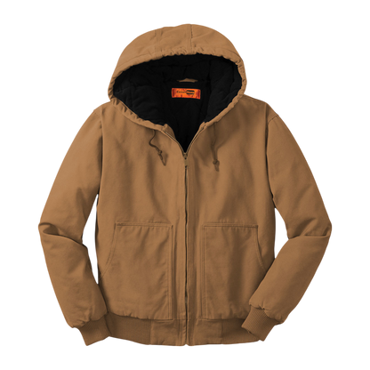 CornerStone® Men's Duck Cloth Hooded Work Jacket (Embroidery)