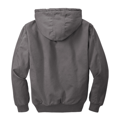 CornerStone® Men's Duck Cloth Hooded Work Jacket (Embroidery)