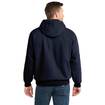 CornerStone® Men's Duck Cloth Hooded Work Jacket (Embroidery)