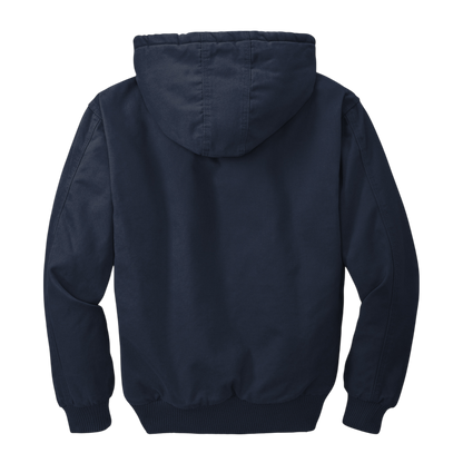 CornerStone® Men's Duck Cloth Hooded Work Jacket (Embroidery)