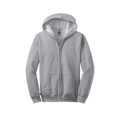 Youth Gildan 18600B Heavy Blend Zipped Hoodie