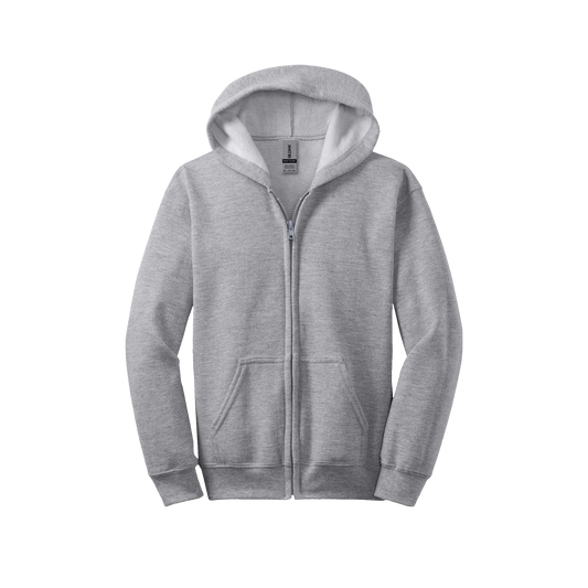 Youth Gildan 18600B Heavy Blend Zipped Hoodie