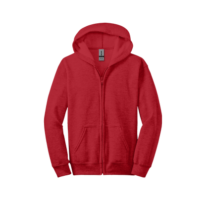 Youth Gildan 18600B Heavy Blend Zipped Hoodie