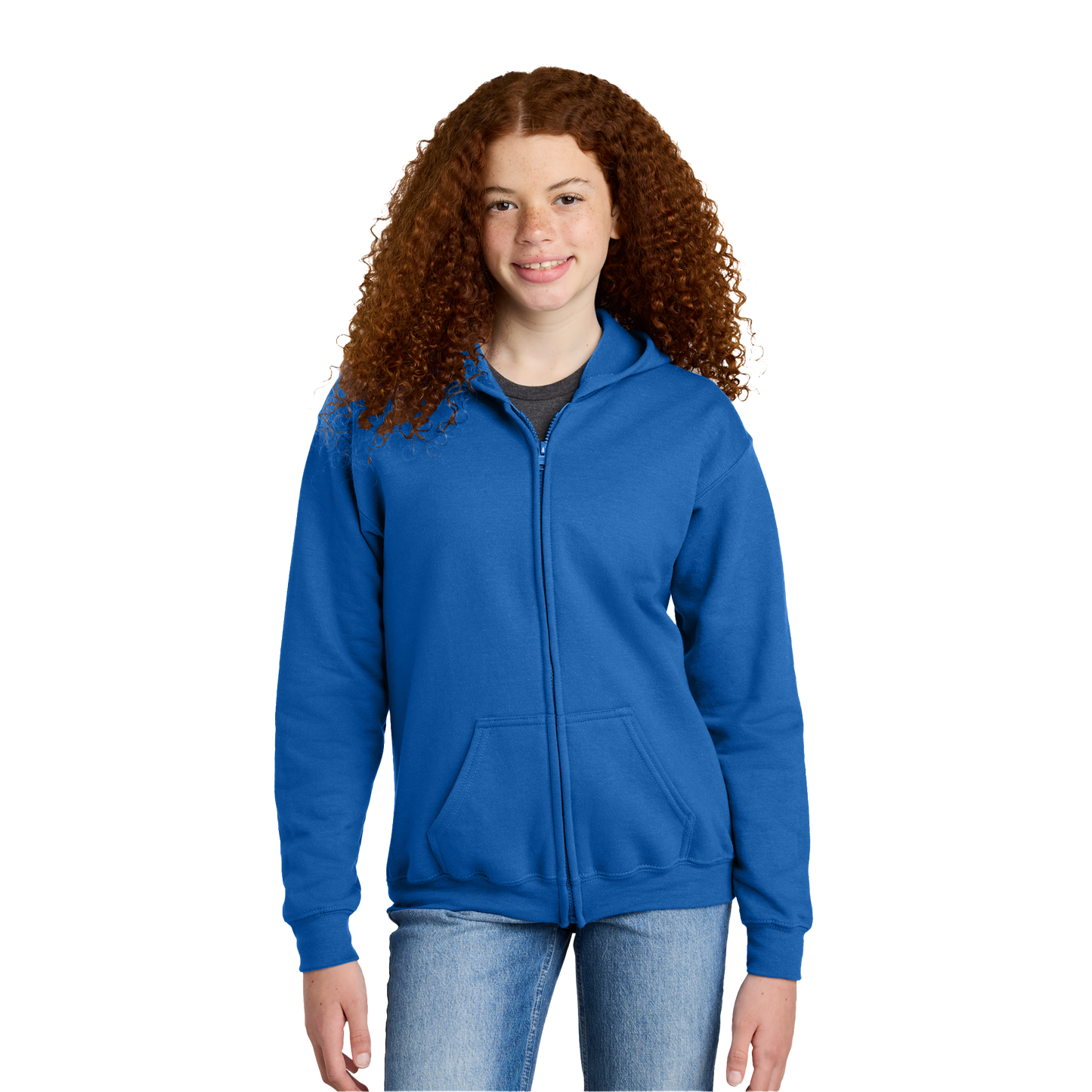 Youth Gildan 18600B Heavy Blend Zipped Hoodie