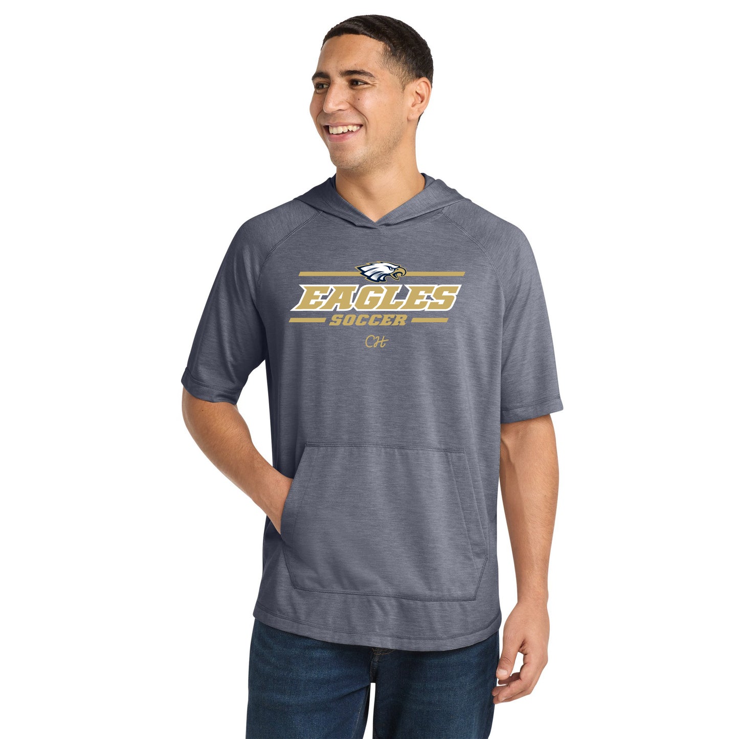Bethpage Soccer Performance Short Sleeve Hoodie - Athletic