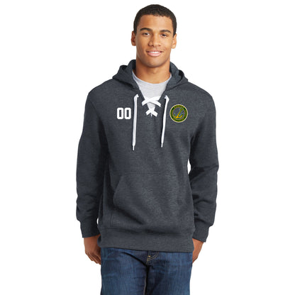 Oswego Women's Club Hockey Lace Up Hoodie - Circle
