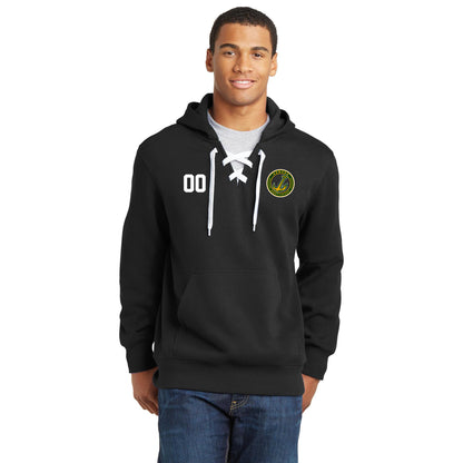 Oswego Women's Club Hockey Lace Up Hoodie - Circle