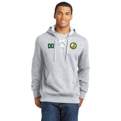 Oswego Women's Club Hockey Lace Up Hoodie - Circle