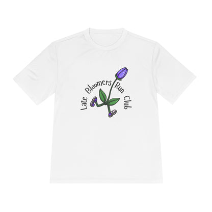 PTJT Late Bloomers Run Club Unisex Moisture Wicking Tee