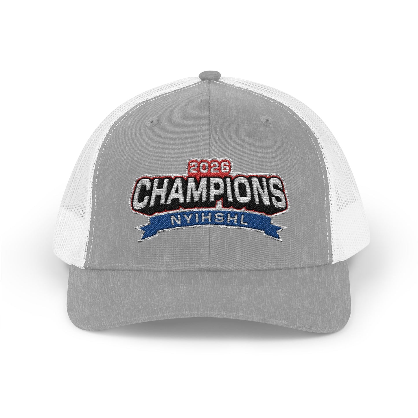 2026 NYIHSHL Champions — Bellmore Merrick Snapback Trucker Cap