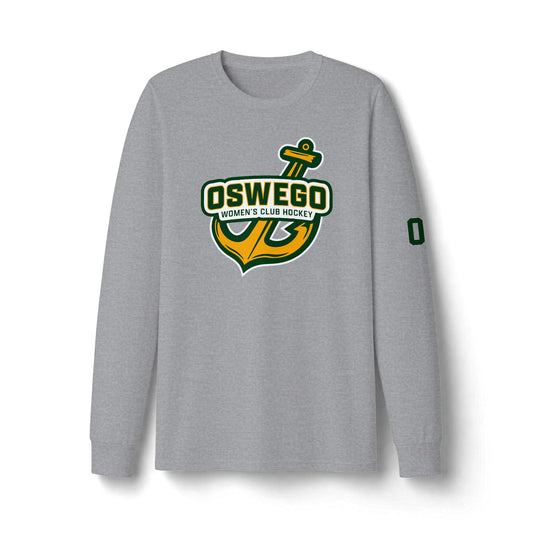 Oswego Women's Club Hockey Dri-Fit Long Sleeve - Full Anchor