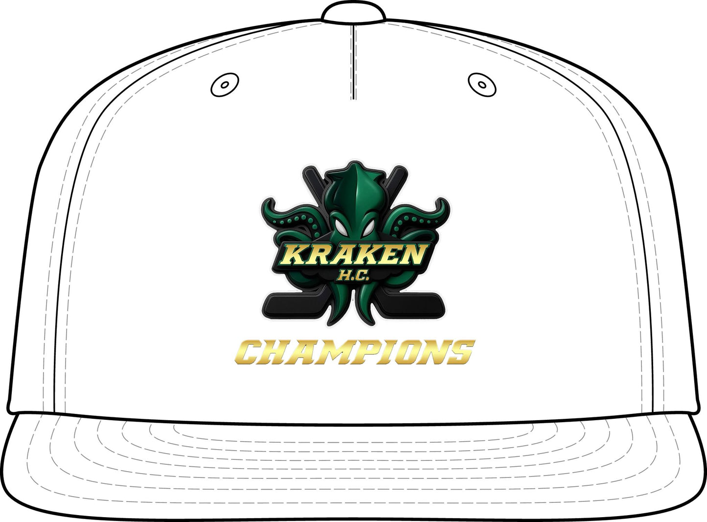 Kraken H.C. Champions Snapback Cap — Hockey Team Hat