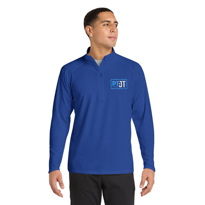 PT With JT Logo Sport-Wick® Stretch Quarter-Zip Pullover