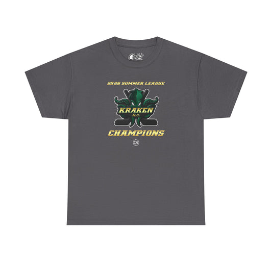 Kraken H.C. Champions Tee — 2026 Summer League Hockey Team Shirt