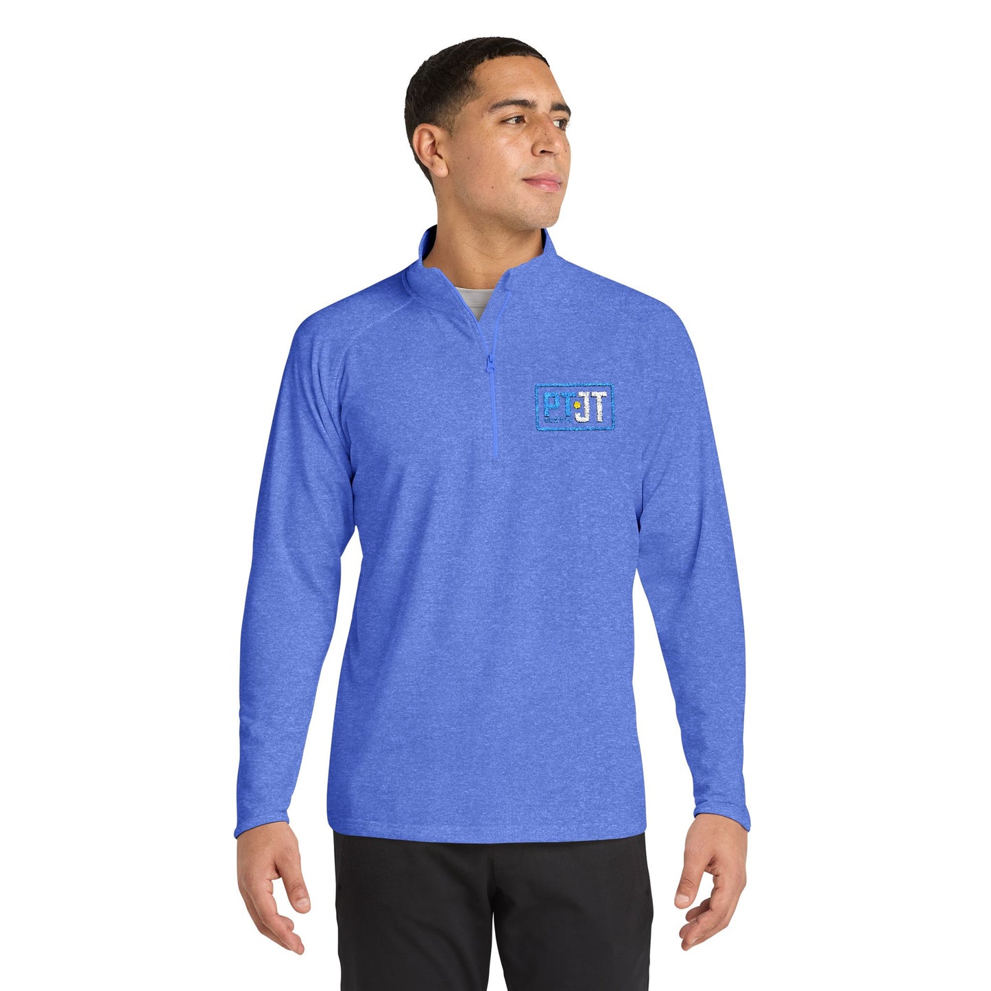 PT With JT Logo Sport-Wick® Stretch Quarter-Zip Pullover