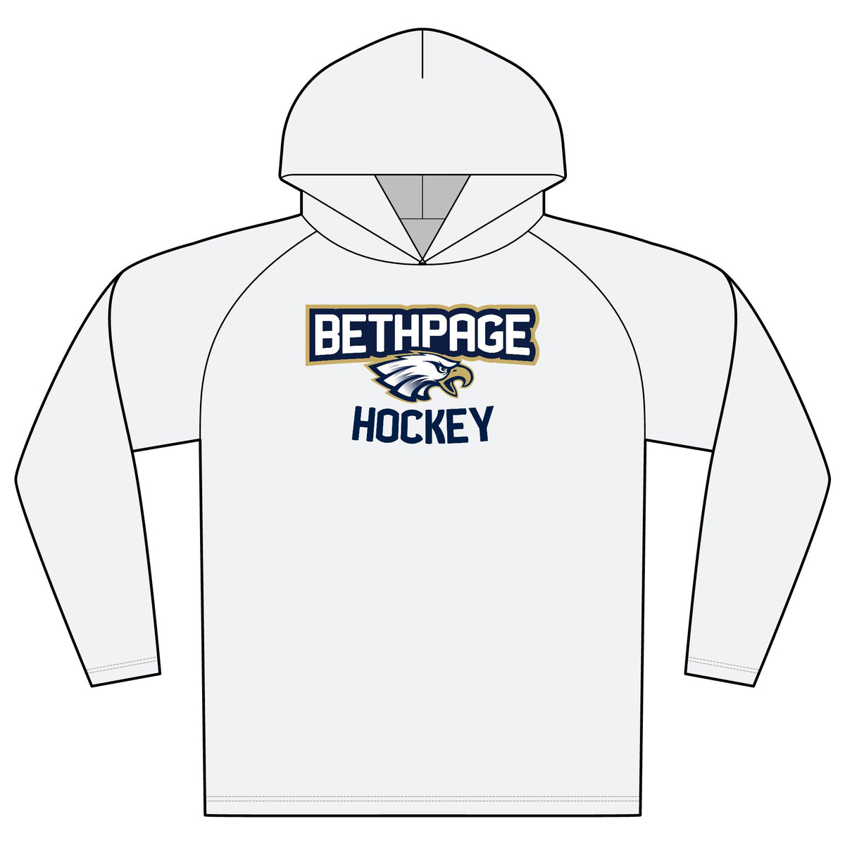 Bethpage Hockey Performance Hoodie - Arch (Custom)
