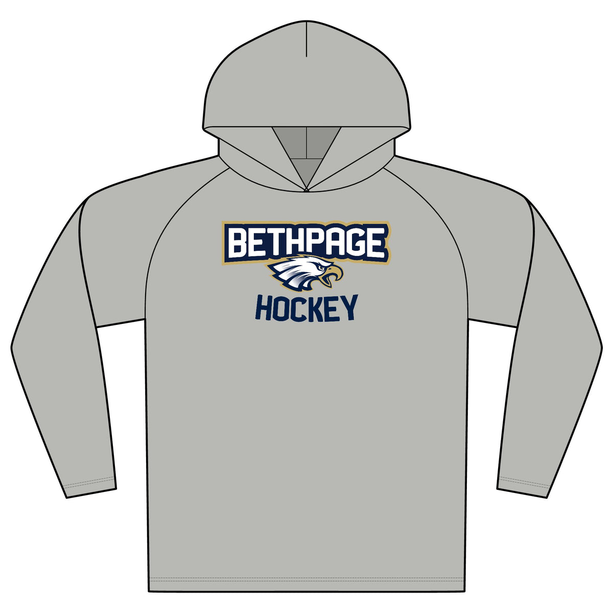 Bethpage Hockey Performance Hoodie - Arch (Custom)