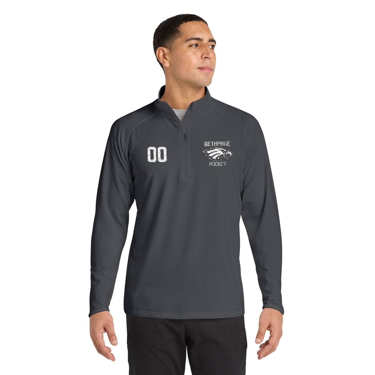 Bethpage Hockey Sport-Wick® Quarter-Zip Pullover
