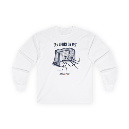 Drive4Five "Shots On Net" Long Sleeve Tee