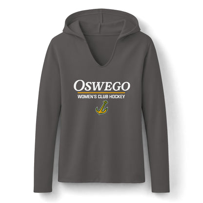 Oswego Women's Club Hockey Deep V Long Sleeve Hoodie