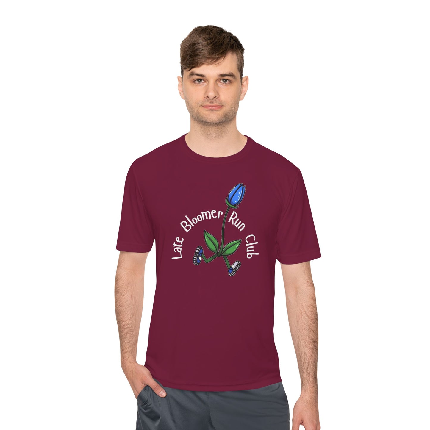 PT With JT - Washington State Late Bloomer Run Club Unisex Moisture Wicking Tee