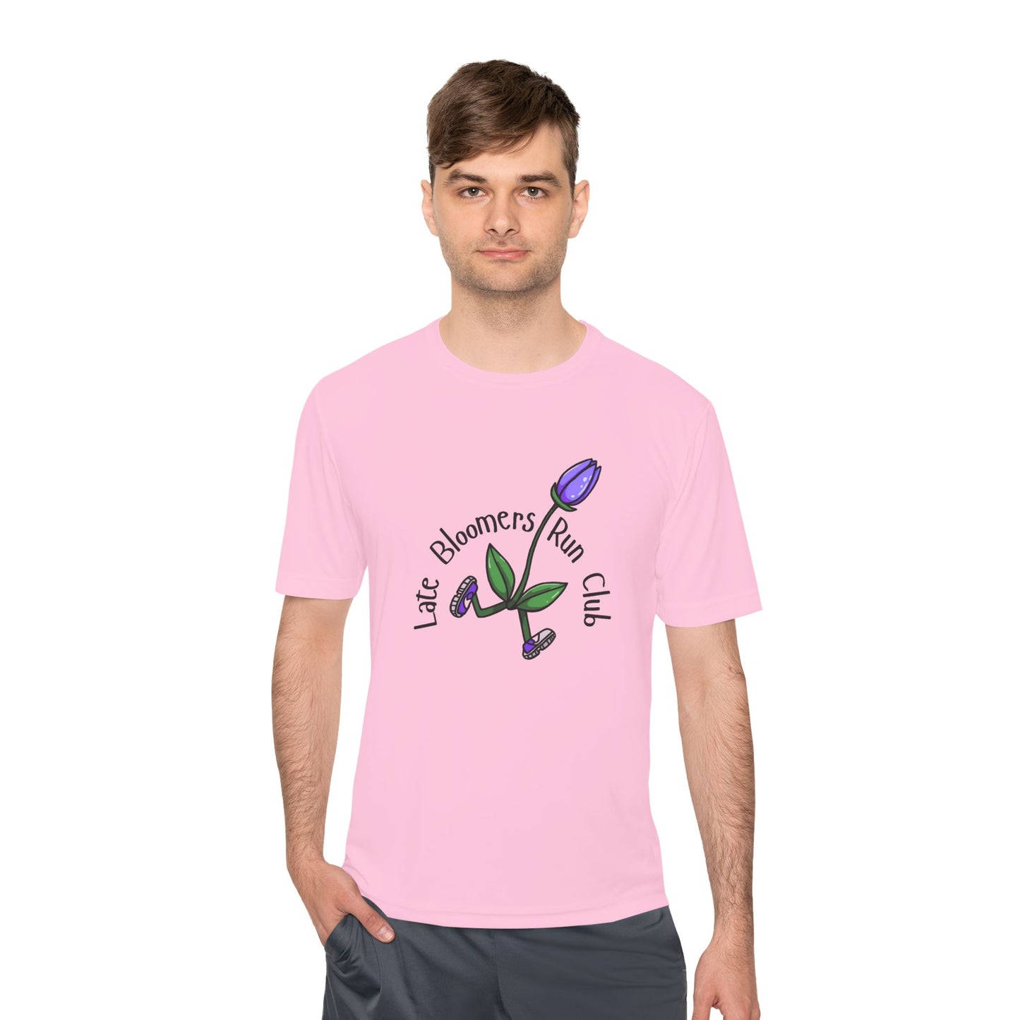 PTJT Late Bloomers Run Club Unisex Moisture Wicking Tee