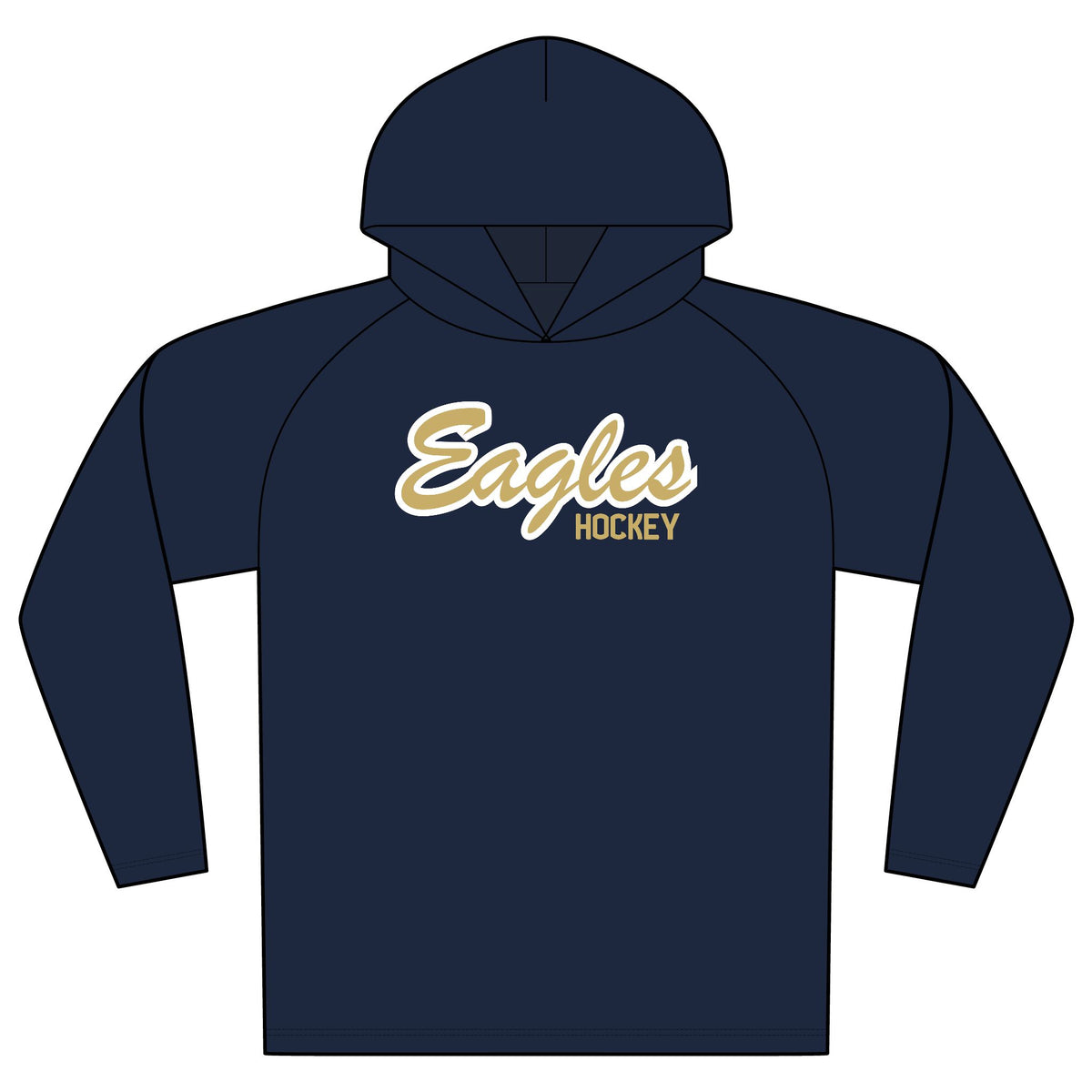 Bethpage Hockey Performance Hoodie - Script (Custom)
