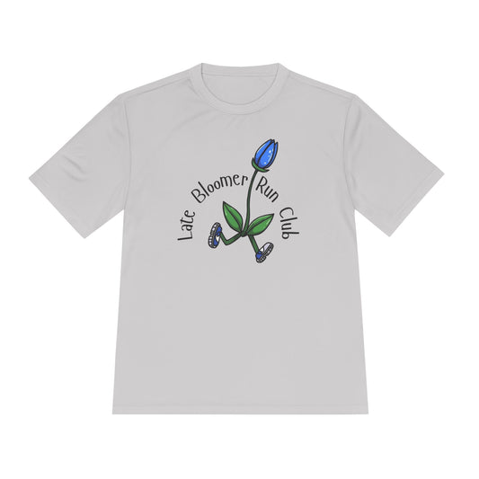 PT With JT - Late Bloomer Run Club Unisex Moisture Wicking Tee