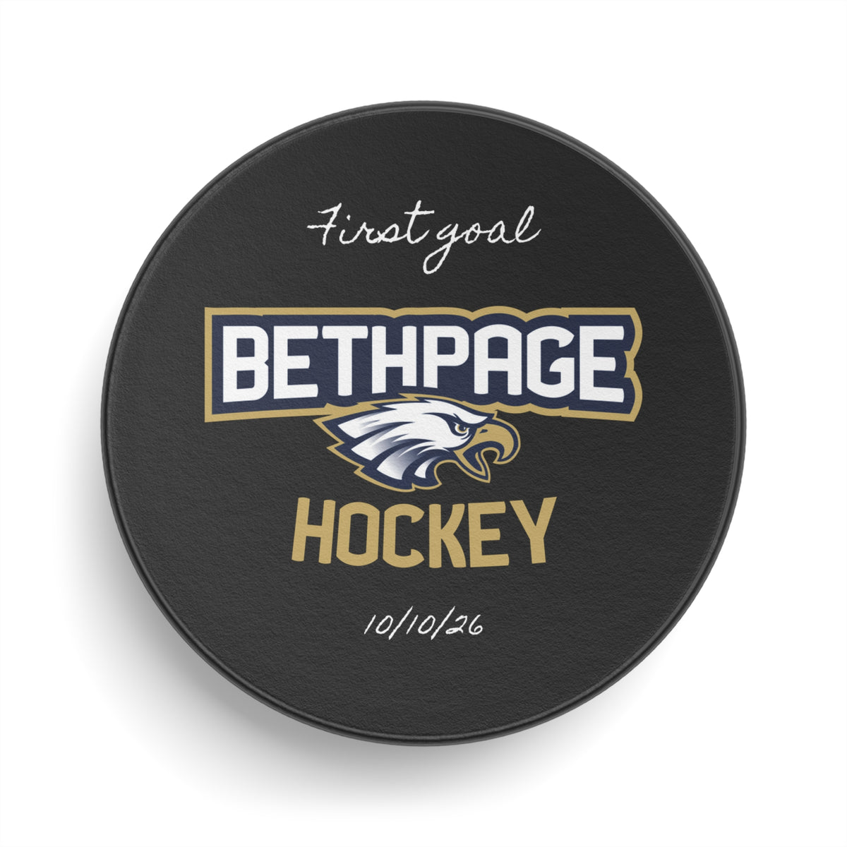 Bethpage Hockey Milestone Puck