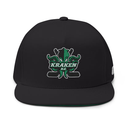 Kraken HC Logo Flat Brim Hat (Custom)