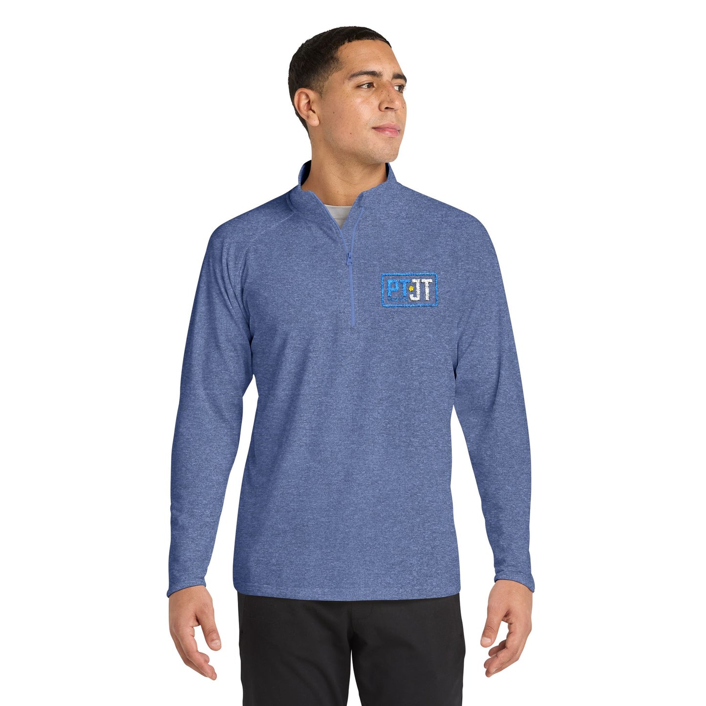 PT With JT Logo Sport-Wick® Stretch Quarter-Zip Pullover