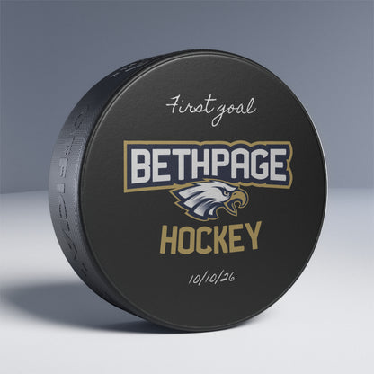Bethpage Hockey Milestone Puck